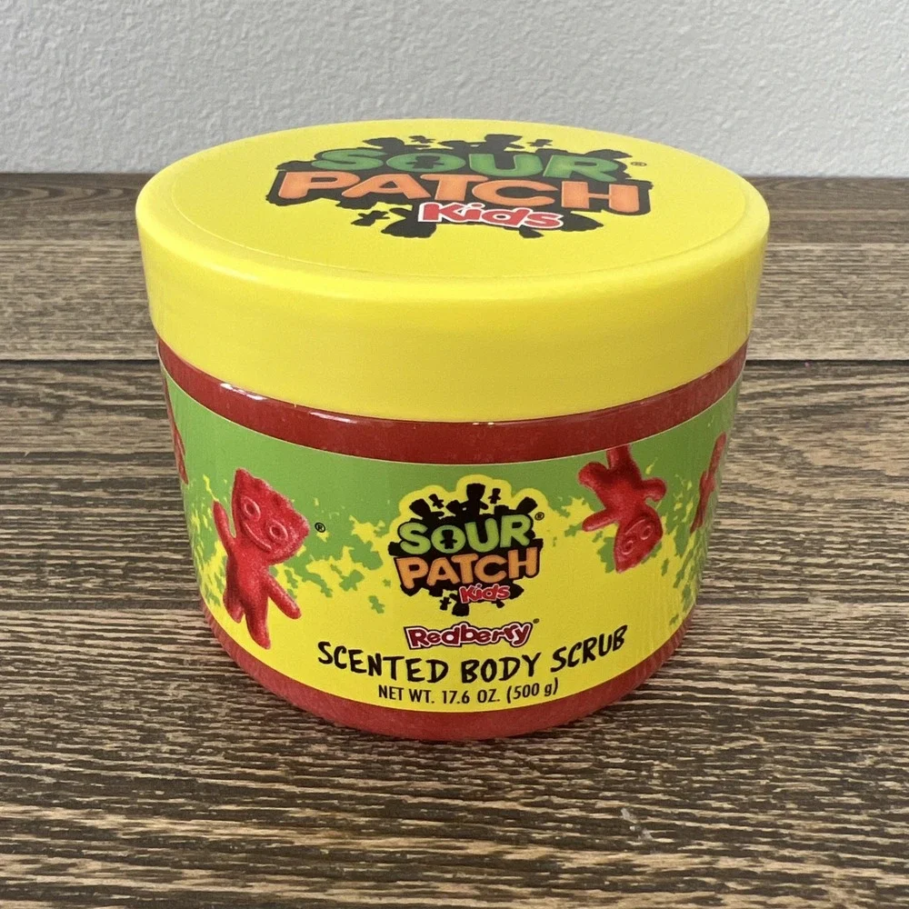 Sour Patch Kids Red Berry Scented Body Scrub - Brand New 17.6 oz